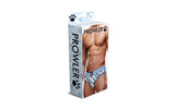 Prowler Lingerie Prowler Blue Paw Open Back Brief White/Blue