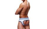 Prowler Lingerie Prowler Open Back Brief White/Blue
