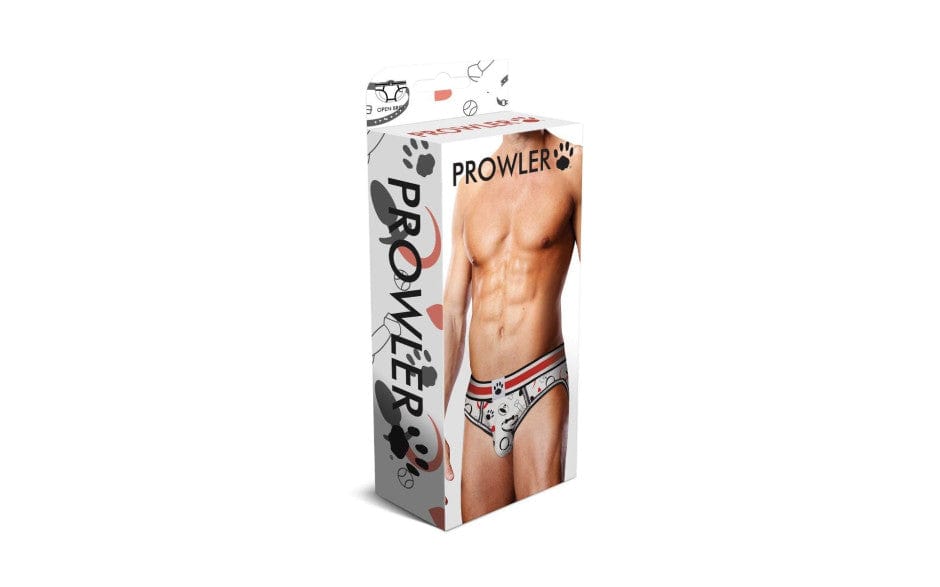 Prowler Lingerie Prowler Puppie Print Open Brief Black Red