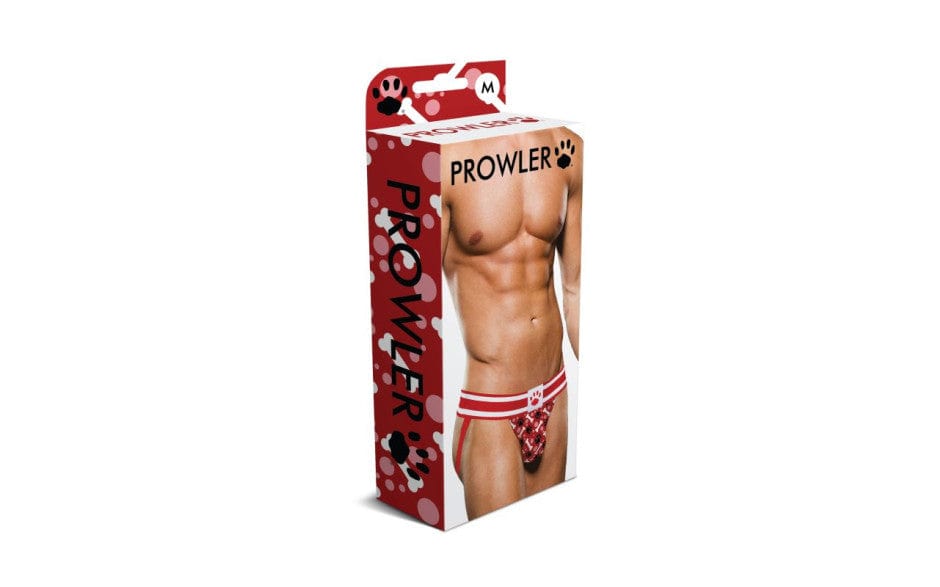 Prowler Lingerie Prowler Red Paw Open Back Jock White/Red