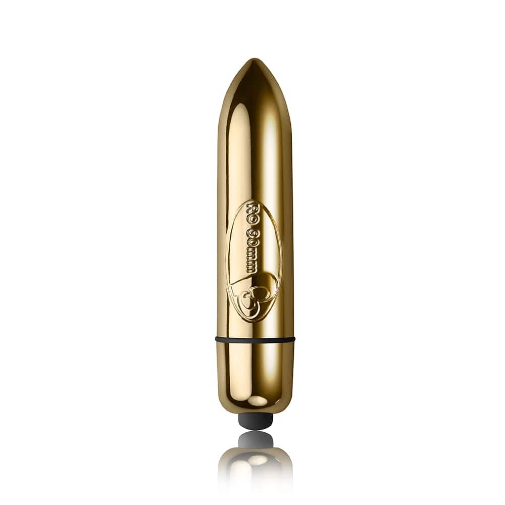 Rocks Off Adult Toys Gold RO-80 Single Speed Bullet Champagne Gold 811041013849