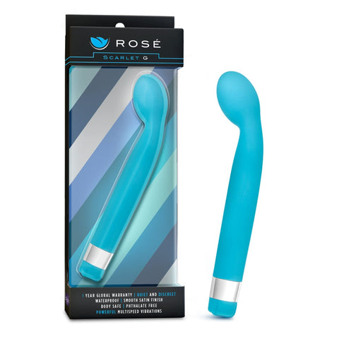 Rose Scarlet G Blue G-Spot Vibrator Waterproof 7 Inches Vibrators