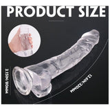 S-Hande Adult Toys Clear King Kong Dong w Balls Black XL