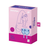 Satisfyer Adult Toys Blue Feel Good Menstrual Cup  Dark Blue 2pcs