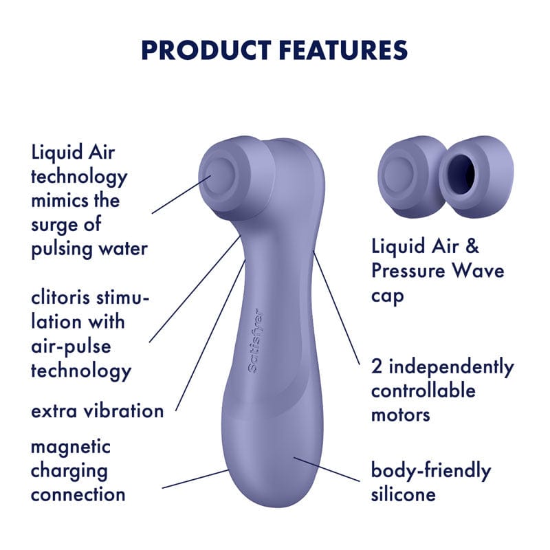 Satisfyer AIR PULSATION-PREMIUM Purple Satisfyer Pro 2 Generation 3 - Lilac Clitoral Stimulator 4061504051895