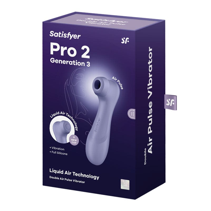 Satisfyer AIR PULSATION-PREMIUM Purple Satisfyer Pro 2 Generation 3 - Lilac Clitoral Stimulator 4061504051895