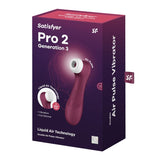 Satisfyer AIR PULSATION-PREMIUM Red Satisfyer Pro 2 Generation 3 - Wine  Clitoral Stimulator 4061504051871