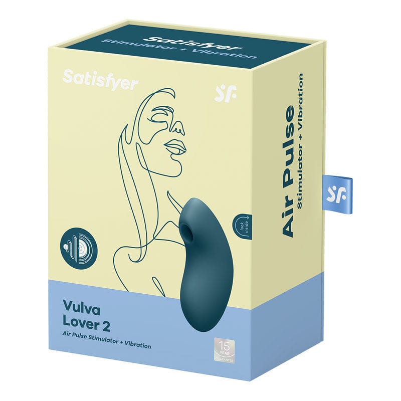 Satisfyer STIMULATORS-PREMIUM Blue Satisfyer Vulva Lover 2 -  -  USB Rechargeable Air Pulse Clitoral Stimulator 4061504018621