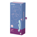 Satisfyer VIBRATORS-PREMIUM Blue Satisfyer Triple Oh - Light  USB Rechargeable Rabbit Vibrator 4061504018225