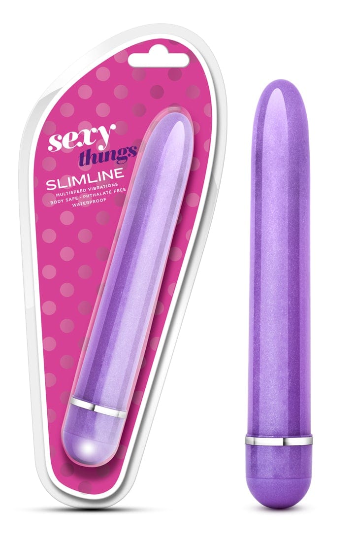 Sexy Things Slimline Vibe Purple 7 Inch Multi-Speed Vibrator Purple Vibrators