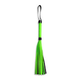 Shots Toys BONDAGE-TOYS Green OUCH! Glow In The Dark Flogger Whip 7423522641699