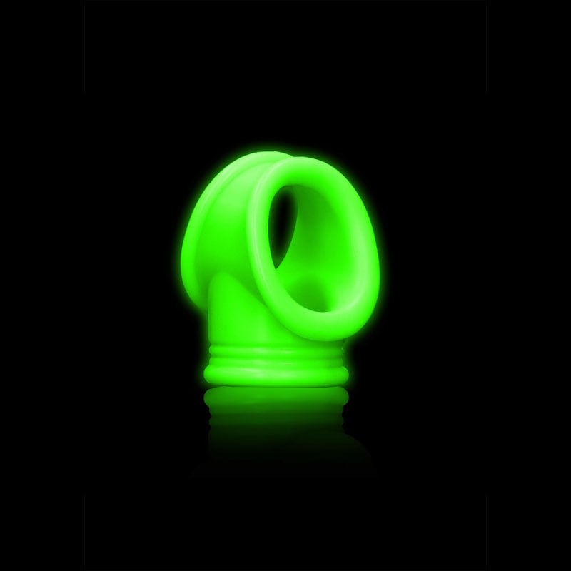 Shots Toys COCK RINGS Green OUCH! Glow In The Dark Cock Ring & Ball Strap - Glow In Dark Cock & Ball Ring 7423522657607