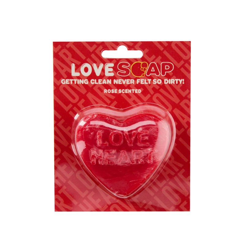 Shots Toys NOVELTIES Red Heart Soap - Love Heart - Rose Scented Novelty Soap 7423522527573.
