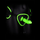 Shots Toys STRAP-ONS Green OUCH! Glow In The Dark Strap-on Harness 14.5 cm Strap-On 7423522642672