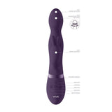Shots Toys VIBRATORS-RABBIT Purple Vive Niva -  USB Rechargeable Rabbit Vibrator 8714273521309