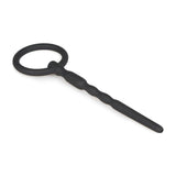 Sinner Adult Toys Black Silicone Penis Plug With Pull Ring 8719497662487