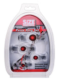 Size Matters Adult Toys Clear Endurance Clear 4 Ring Penis Set 848518007803