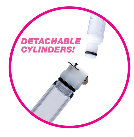 Nipple Pumping System with Dual Cylinders 2.75 Inches Nipple Suckers