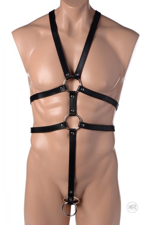 Strict Adult Toys Black Male Full Body Harness 848518026668