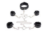 Strict Adult Toys Black Slave Bondage Shackle Set 848518030566