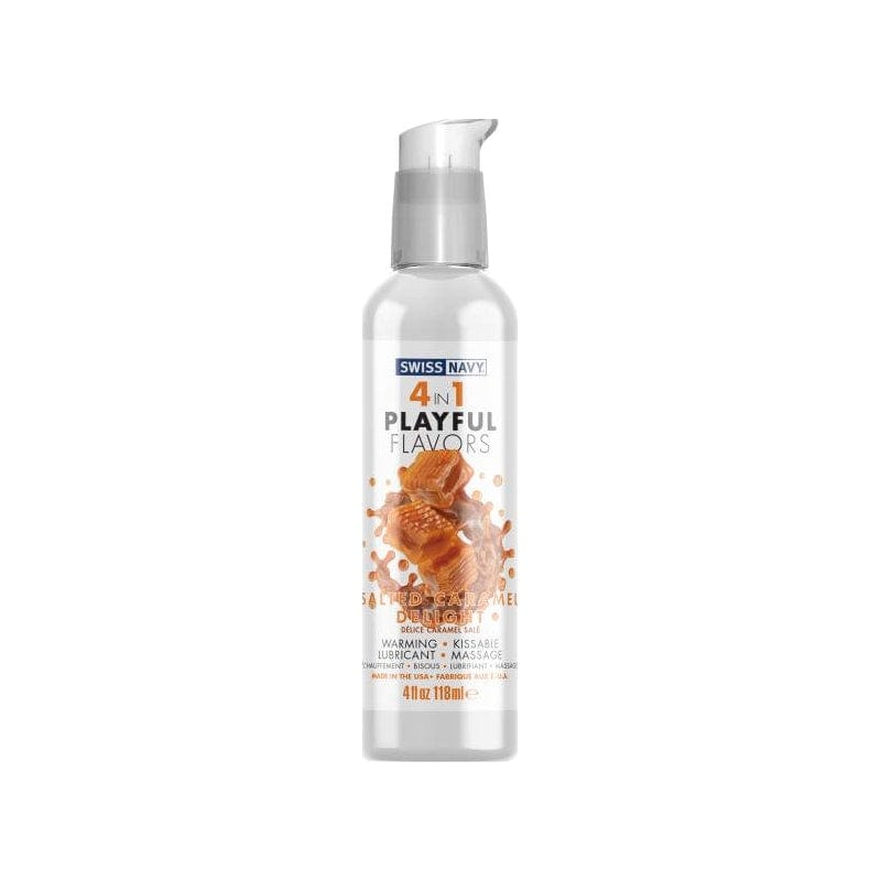 Swiss Navy Lotions & Potions Playful Flavors 4 In 1 Salted Caramel Delight 4oz 699439006259
