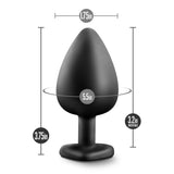 Temptasia Adult Toys Black Temptasia Bling Plug Large Black 819835020769