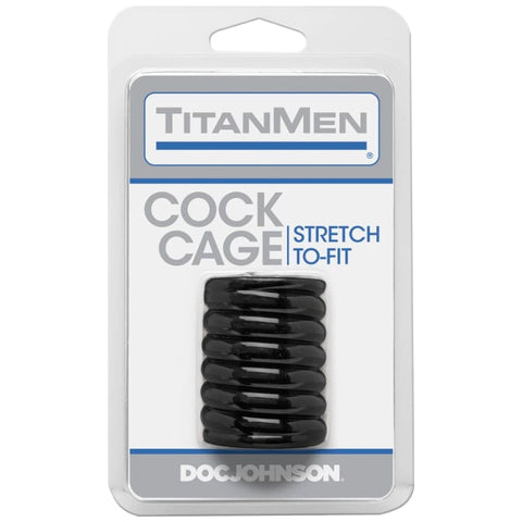 Cock Cage Stretch to Fit Black Adult Sex Toy Cages