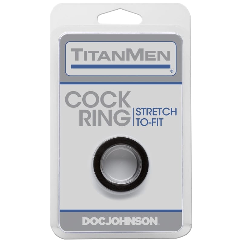 TitanMen Black Stretch Cock Ring for Ultimate Comfort and Versatility COCK RINGS