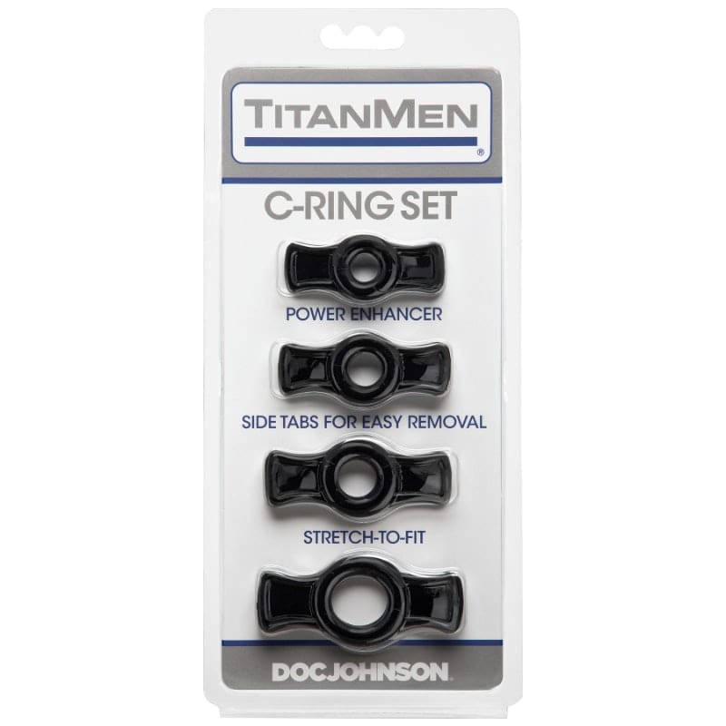 Cock Ring Set Black - Four Sizes for Ultimate Pleasure COCK RING Set