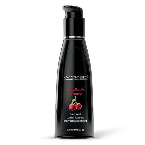Wicked Aqua Cherry Water Based Lubricant 30 ml (1 oz) Bottle Lubricants, Creams & Glides