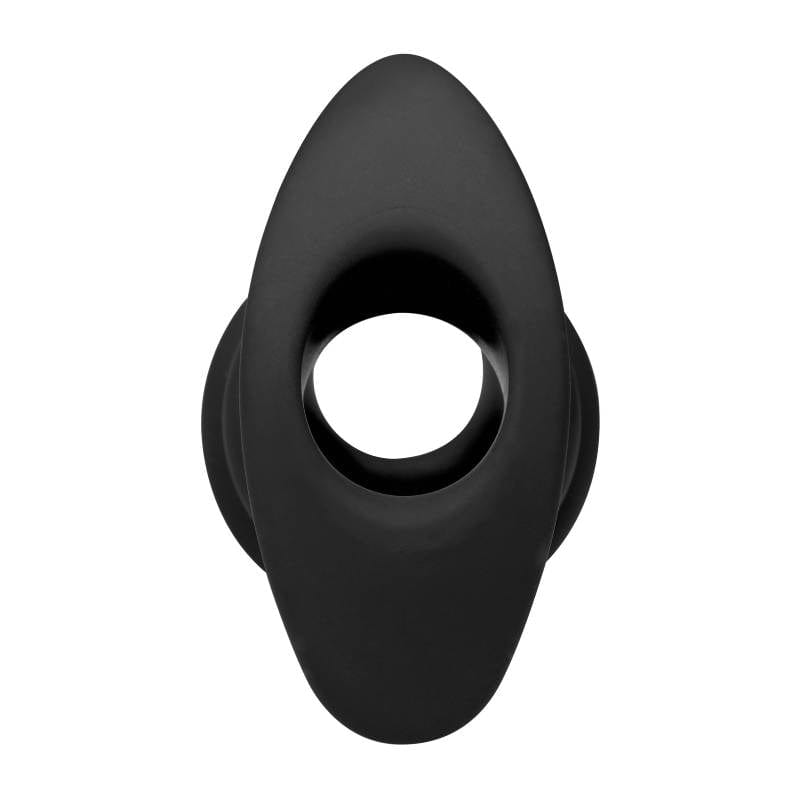 XR Brands ANAL TOYS Black Master Series Hive Ass Tunnel - Large 10 cm Hollow Plug 848518032881