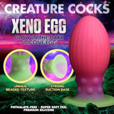 XR Brands ANAL TOYS Pink Creature Cocks XL Xeno Egg - Glow in Dark 848518049070