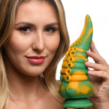 XR Brands DONGS Green Creature Cocks Monstropus Tentacled Monster Silicone Dildo 848518046697
