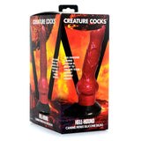 XR Brands DONGS Red Creature Cocks Hell-Hound Canine Penis Silicone Dildo - 848518046079