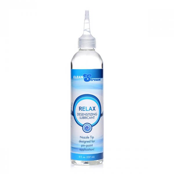 XR Brands LOTIONS & LUBES CleanStream Relax Desensitising Lubricant with Nozzle Tip - 237 ml Bottle 848518032942