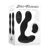 Zero Tolerance ANAL TOYS Black Zero Tolerance The One-Two Punch -  USB Rechargeable Prostate Massager 844477017884