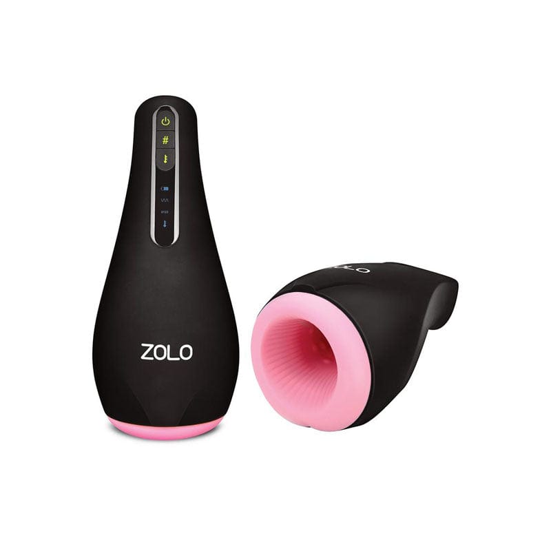Zolo MASTURBATORS Black Zolo Heatstroke -  USB Rechargeable Pulsating & Warming Masturbator 848416005253