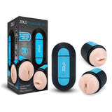 Zolo MASTURBATORS Black Zolo Pleasure Pill - Double Ended USB Rechargeable Stroker 848416006250